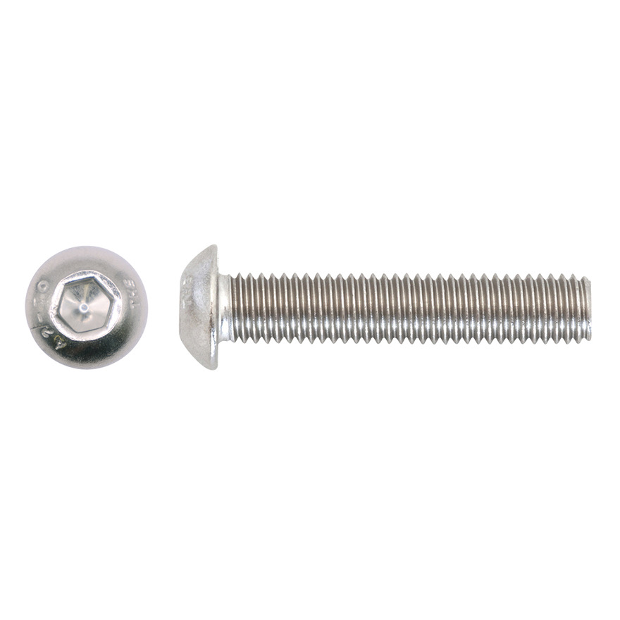 3x20 Button Socket Screw 304 Stainless