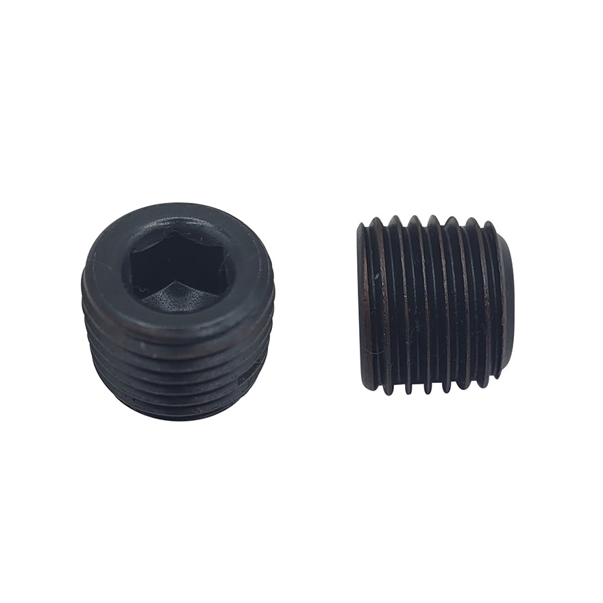 5/8x3/4 BSPT Socket Taper Pressure Plug Black