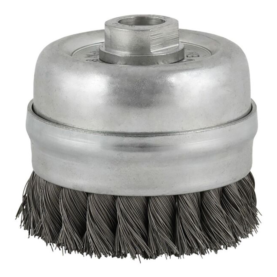 (6420200) 65mm Osborn TBZ Twist-Knotted Stainless Wire Cup Brush (14mm Bore)