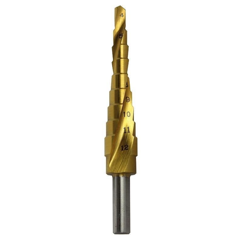 4-12mm Alpha Step Drill-Spiral Flute (9STSFM4-12S)