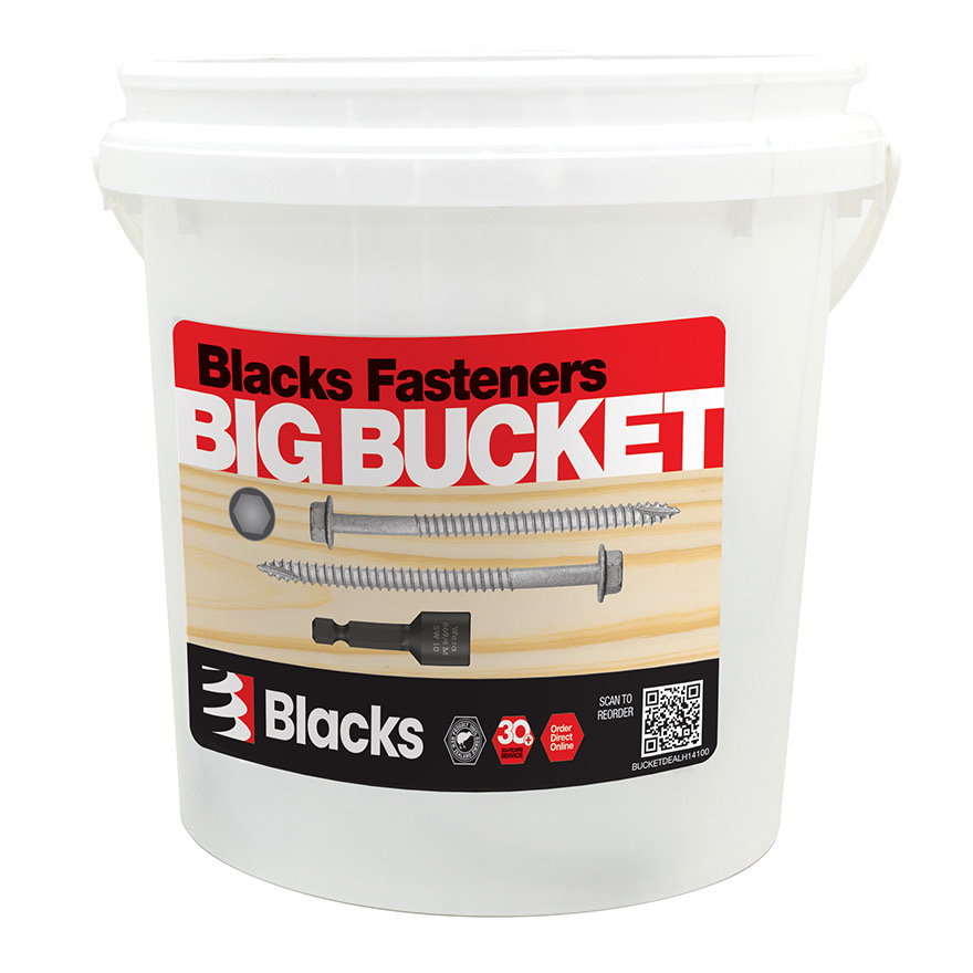 Hex Wood Screw Bucket Deal (14Gx100)