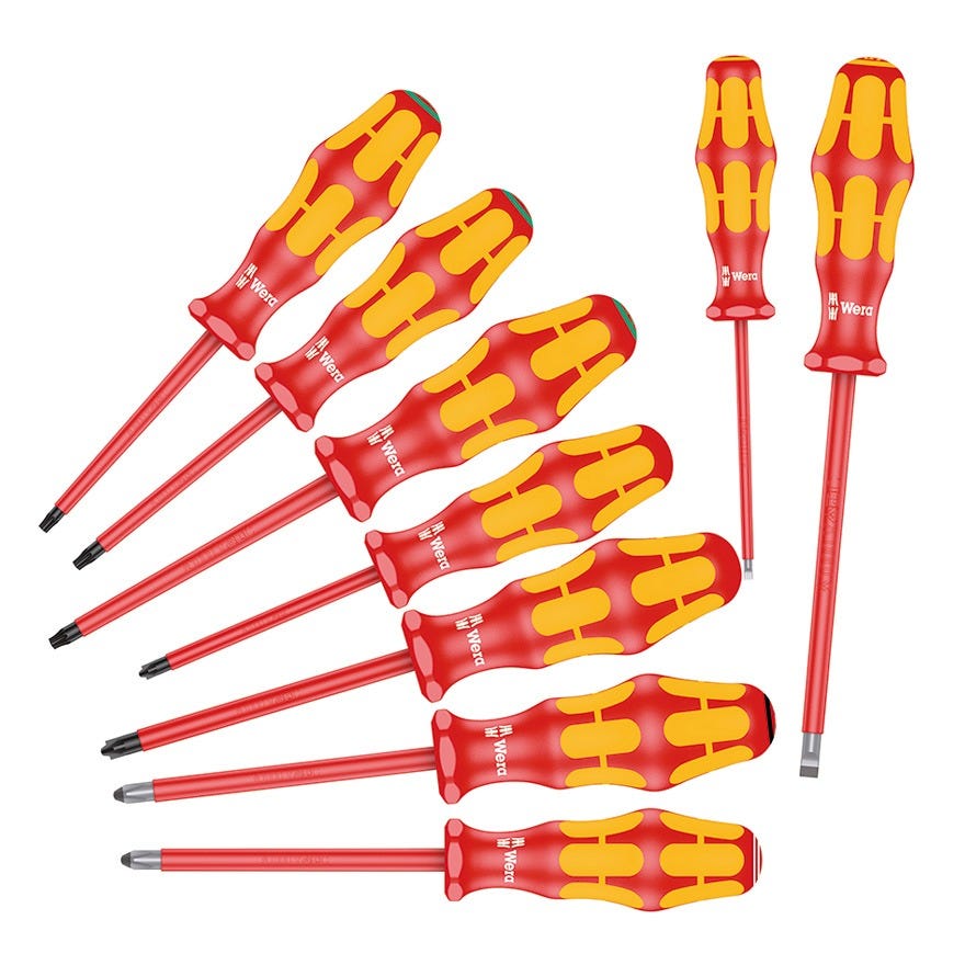 Wera Kompakt VDE Insulated Screw Driver Kit (9 Piece)(5133355001)