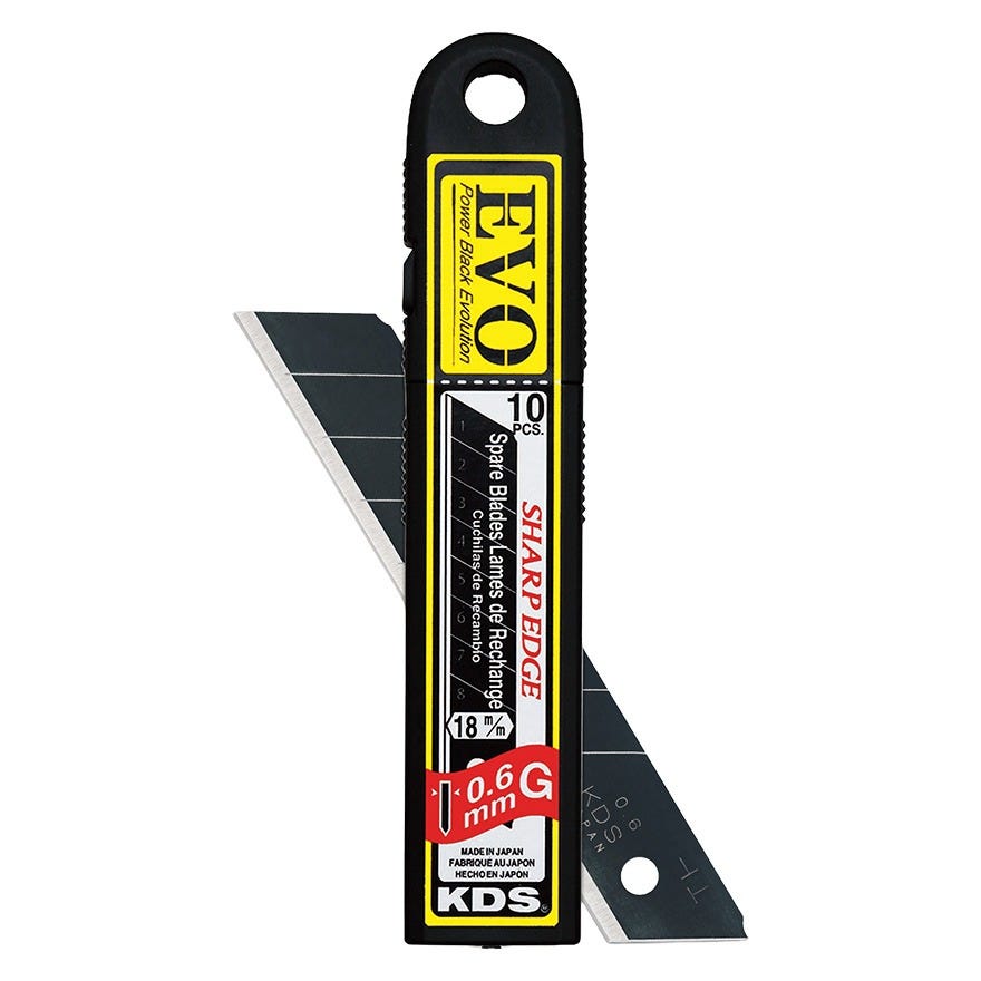 18mm Heavy Duty Pro G-type Power Black Evo Blades (10pcs)