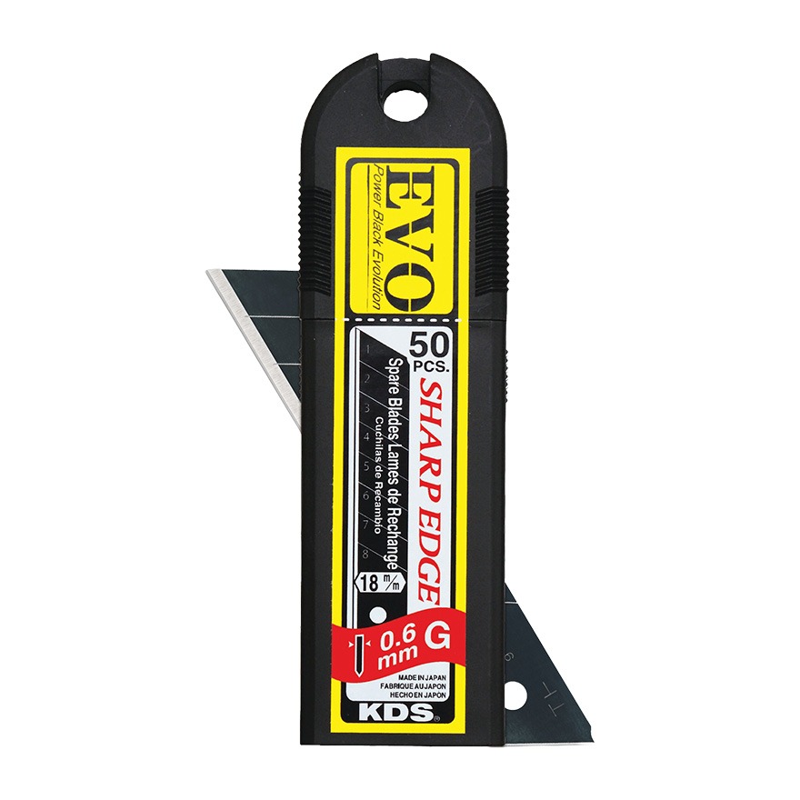 18mm Heavy Duty Pro G-type Power Black Evo Blades (50pcs)