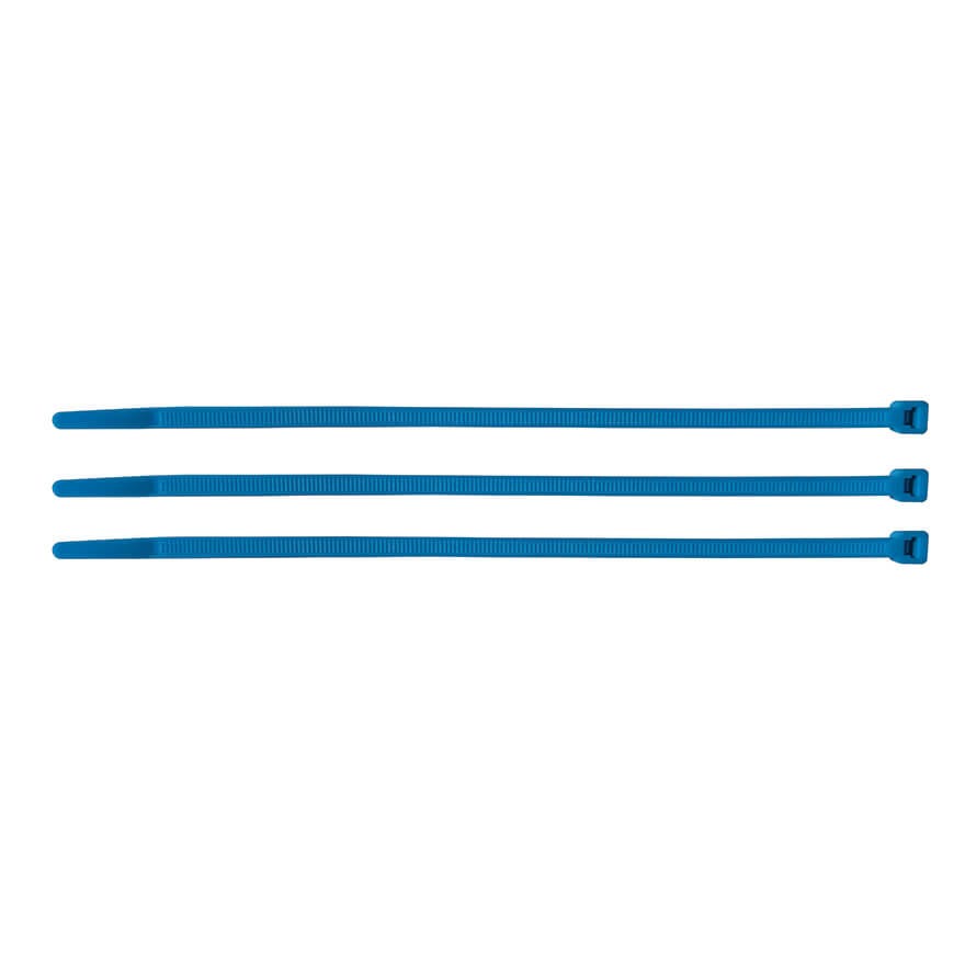 3.5mm x 200mm Blue (Standard) Nylon Cable Tie (100) (18kg Min Strength)