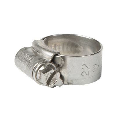 All Stainless 316 JCS Hi Grip Hose Clip (14-22mm)
