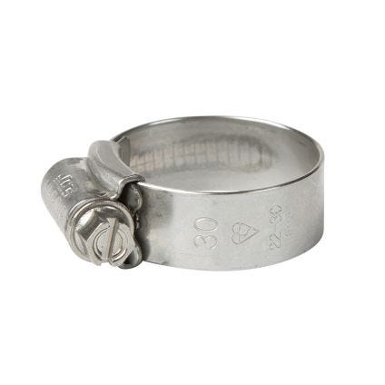 All Stainless 316 JCS Hi Grip Hose Clip (22-30mm)