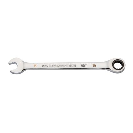 15mm 90-Tooth 12 Point Ratcheting Combination Wrench