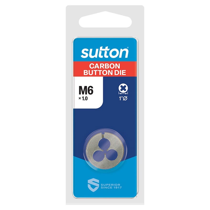M6 x 1.00mm Carbon Steel Button Die (1D)