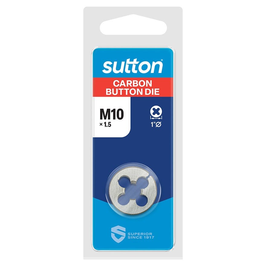 M10 x 1.50mm Carbon Steel Button Die (1D)