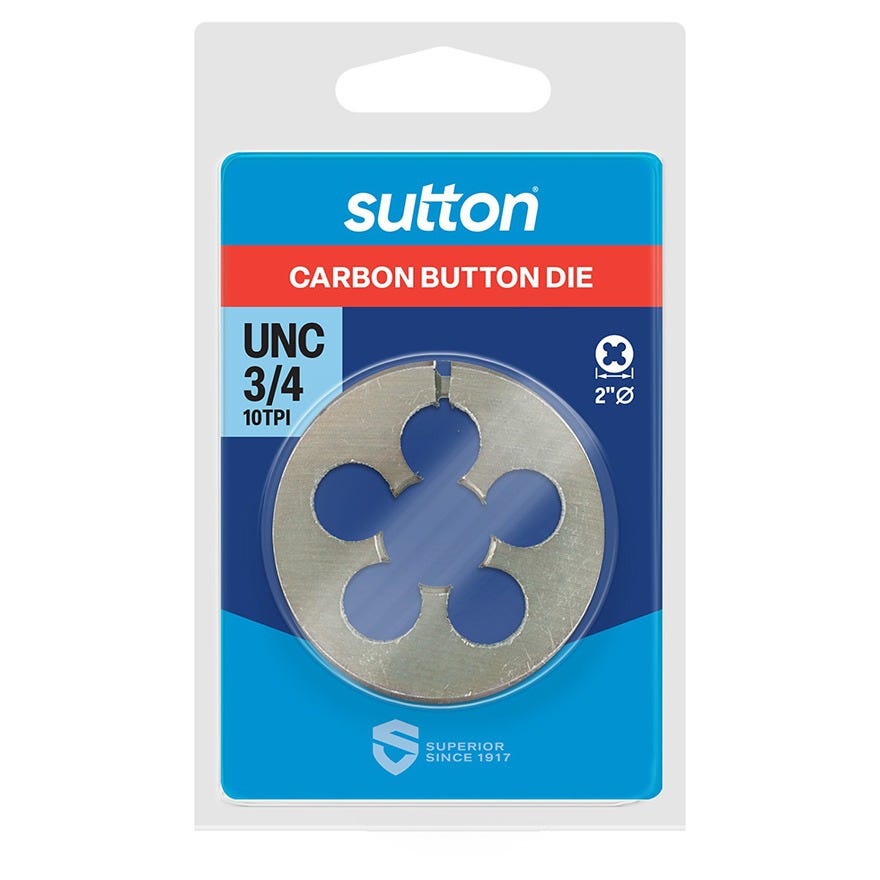 3/4 UNC Carbon Steel Button Die (2D)