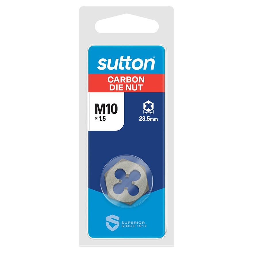 M10 x 1.50mm Carbon Steel Hex Die Nut