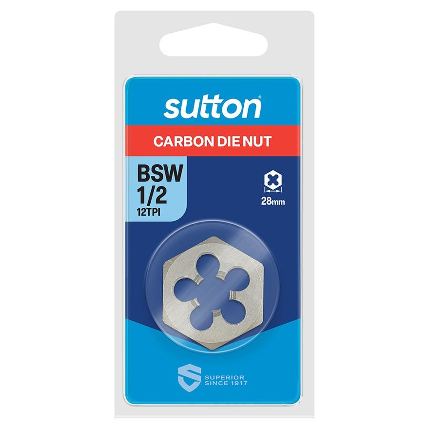 1/2 Bsw Carbon Steel Hex Die Nut