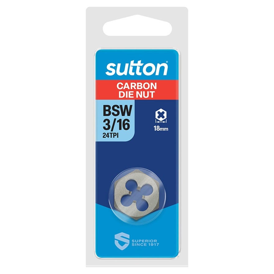 3/16 Bsw Carbon Steel Hex Die Nut
