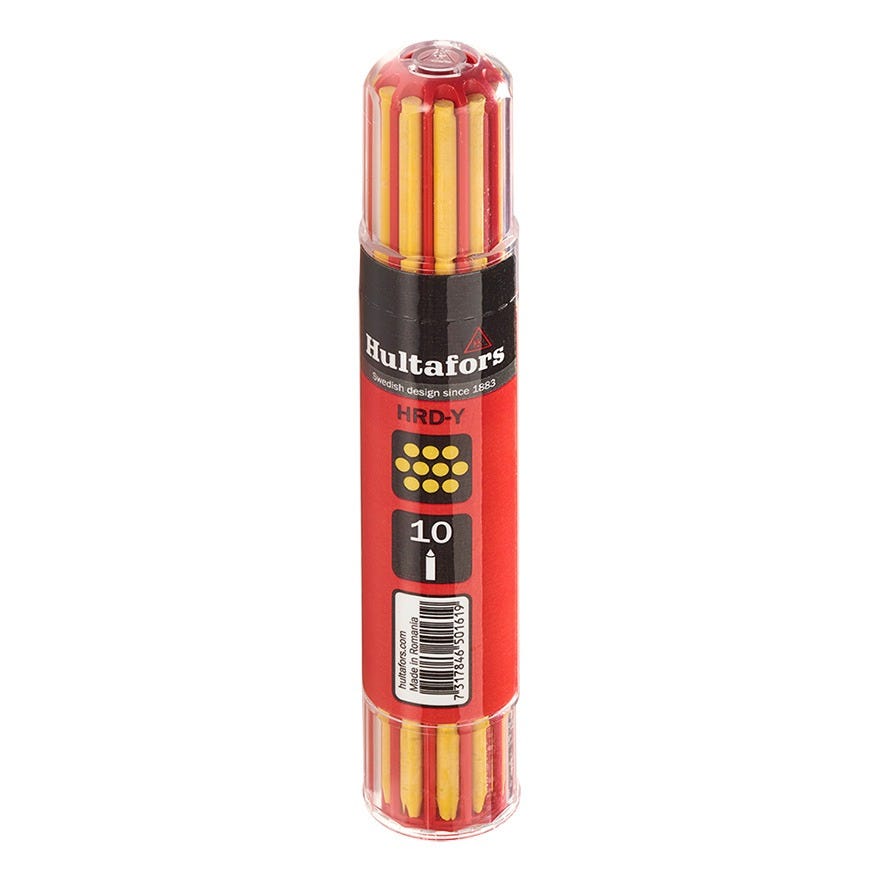 Hultafors Dry Marker Refill Colour Pack Yellow (10)
