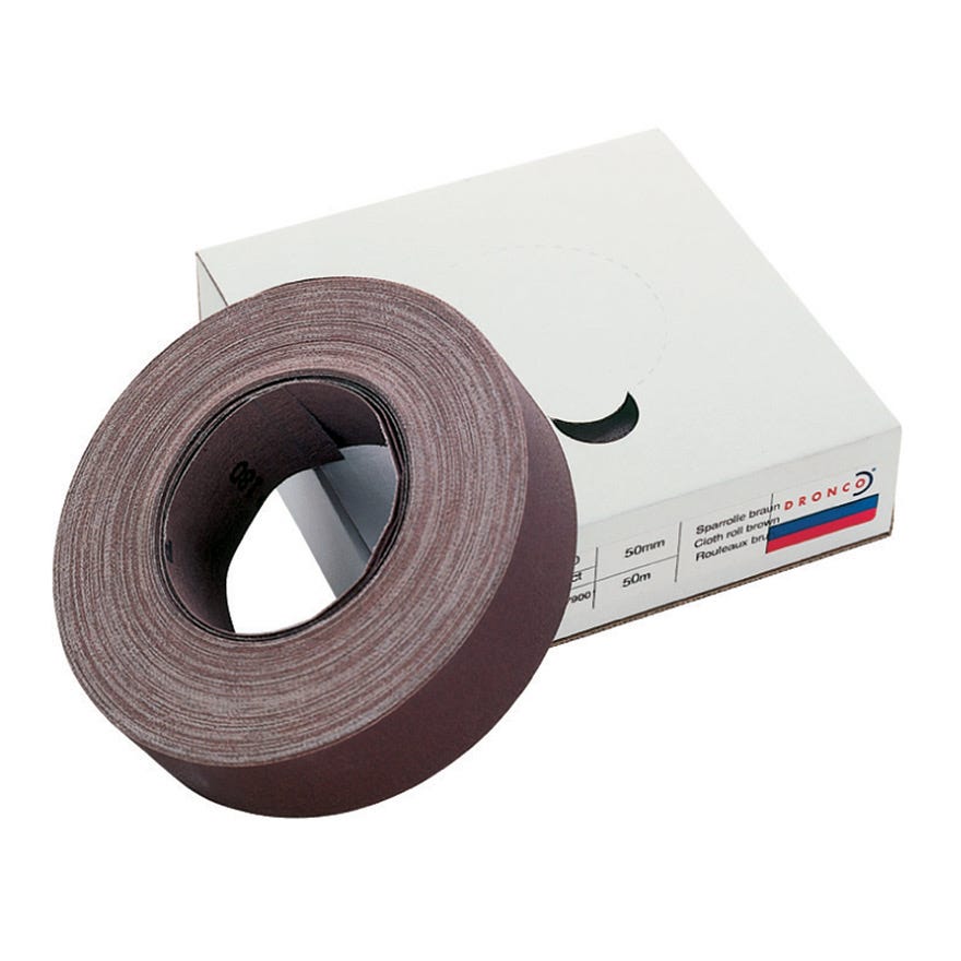 (6790077) Emery Cloth 50mmx50m 240 Grit
