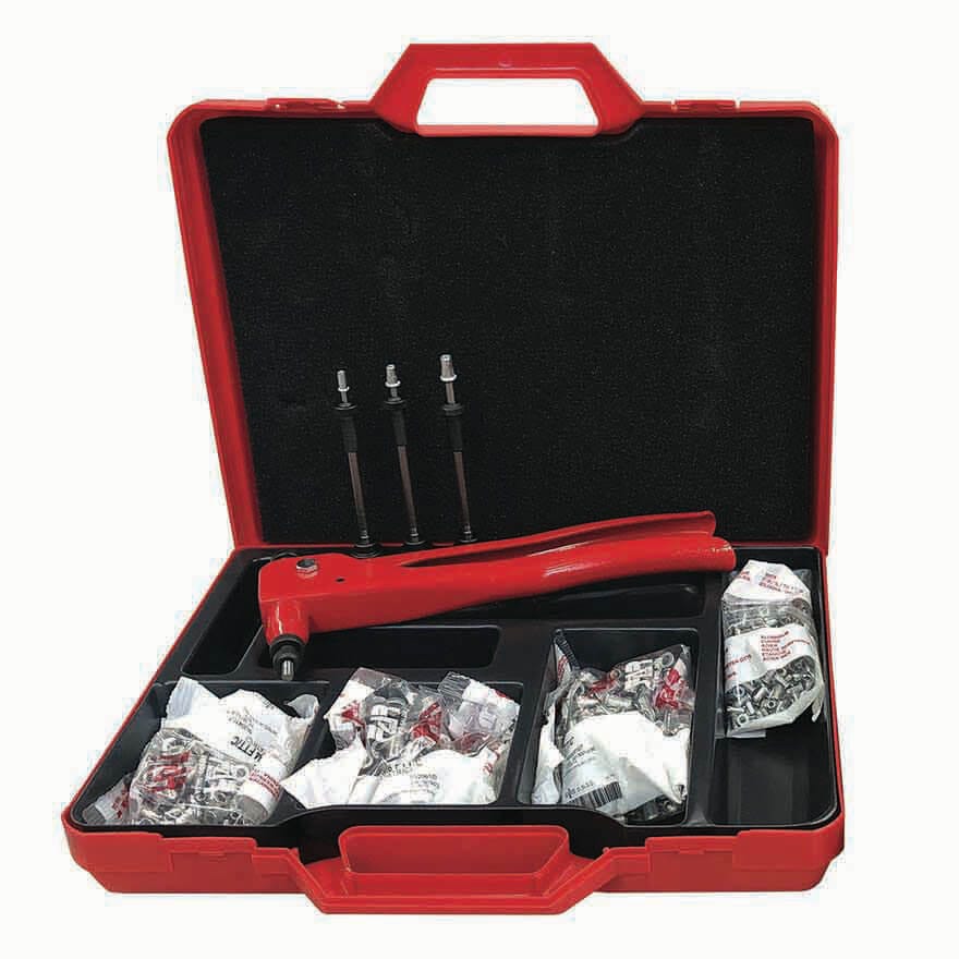 Far KIT of Assorted Nutserts & KJ17 Nutsert Gun