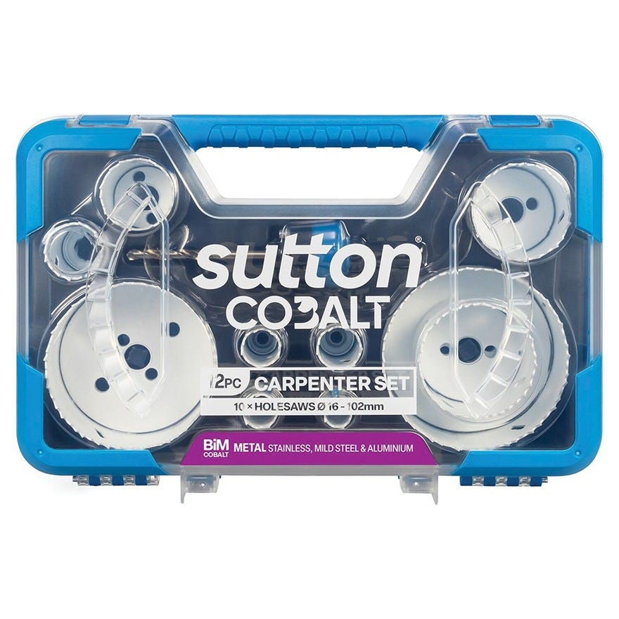 Sutton Tools Bi Metal Carpenter Holesaw Set 12 Piece
