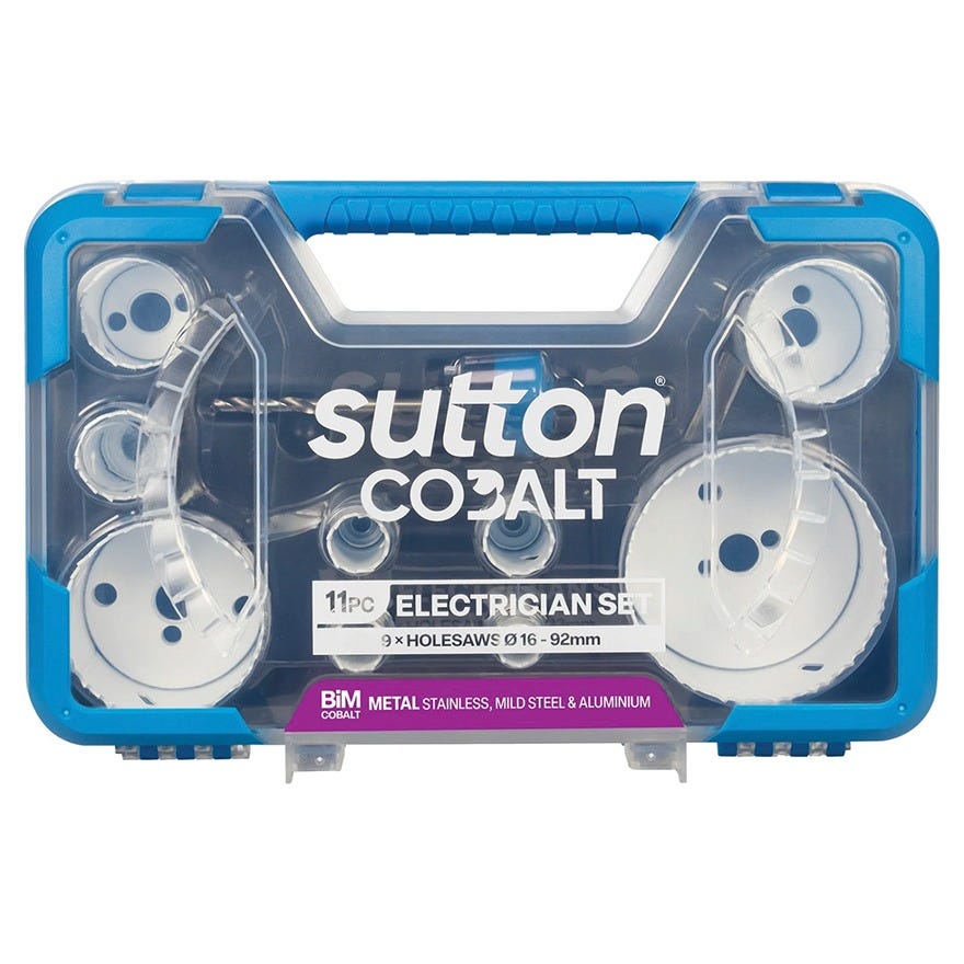 Sutton Tools Bi Metal Electrician Holesaw Set 11 Piece