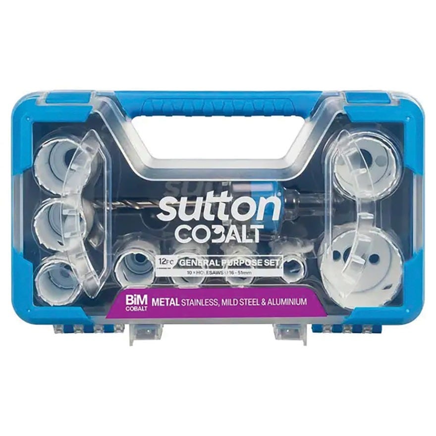 Sutton Tools Bi Metal General Purpose Holesaw Set 12 Piece