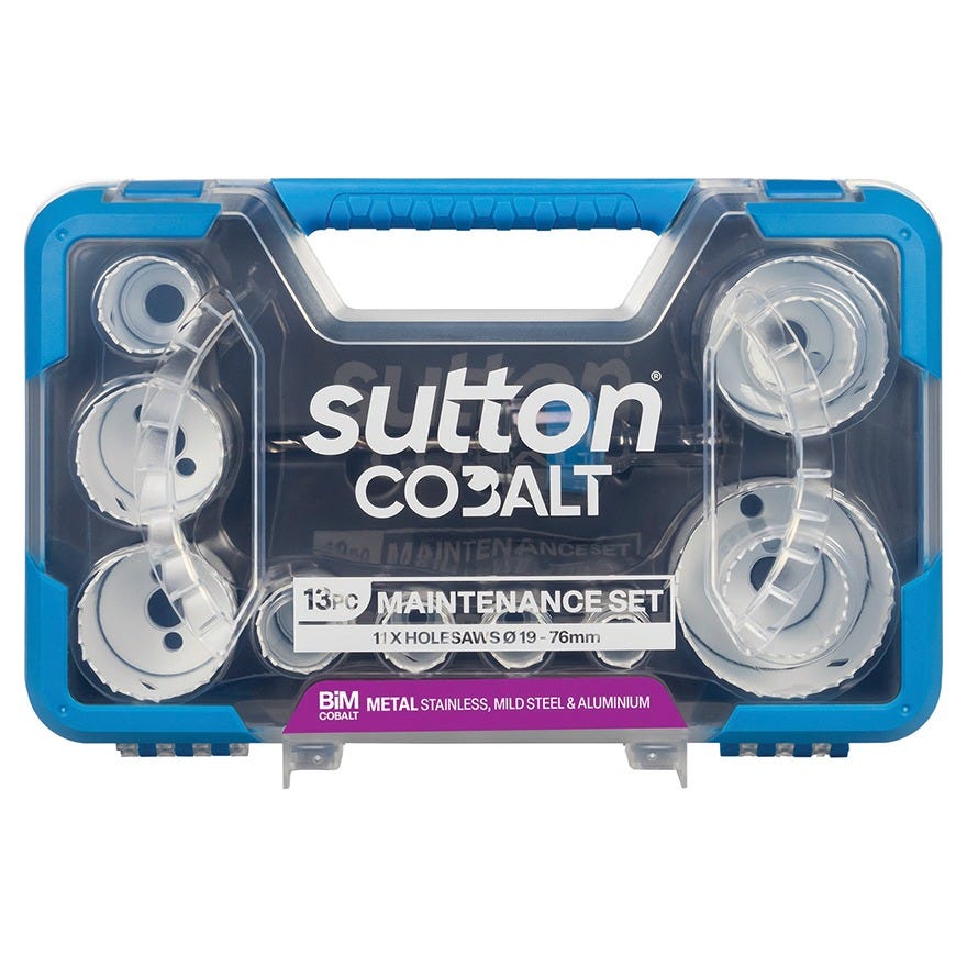 Sutton Tools Bi Metal Maintenance Holesaw Set 13 Piece