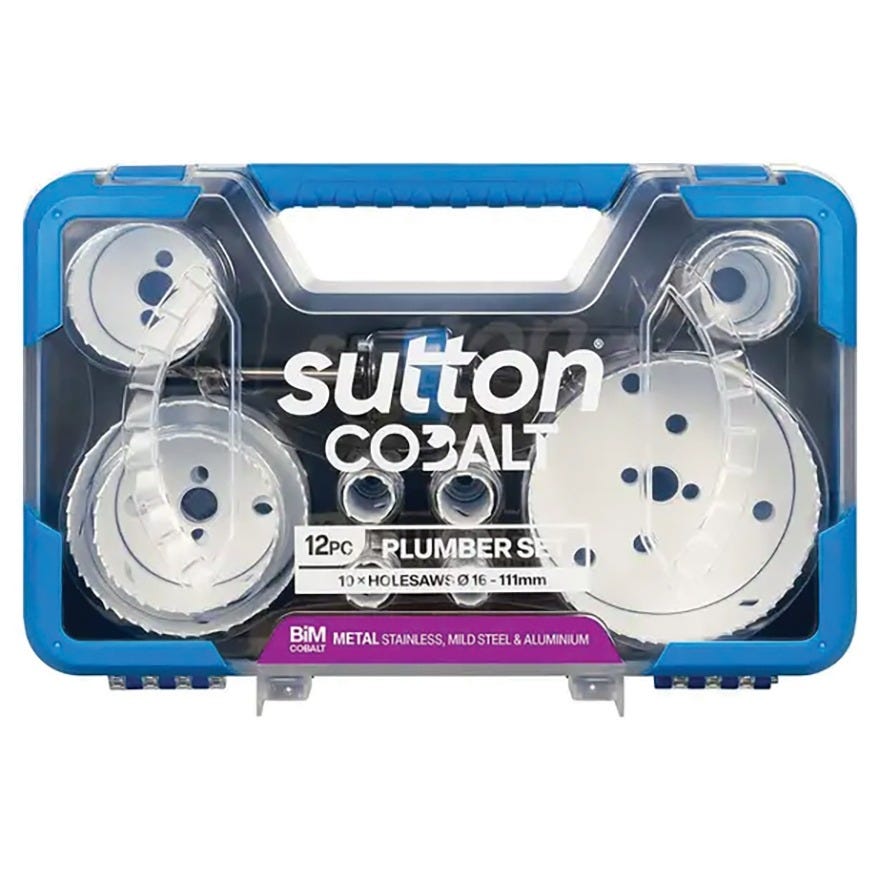 Sutton Tools Bi Metal Plumber Holesaw Set 12 Piece