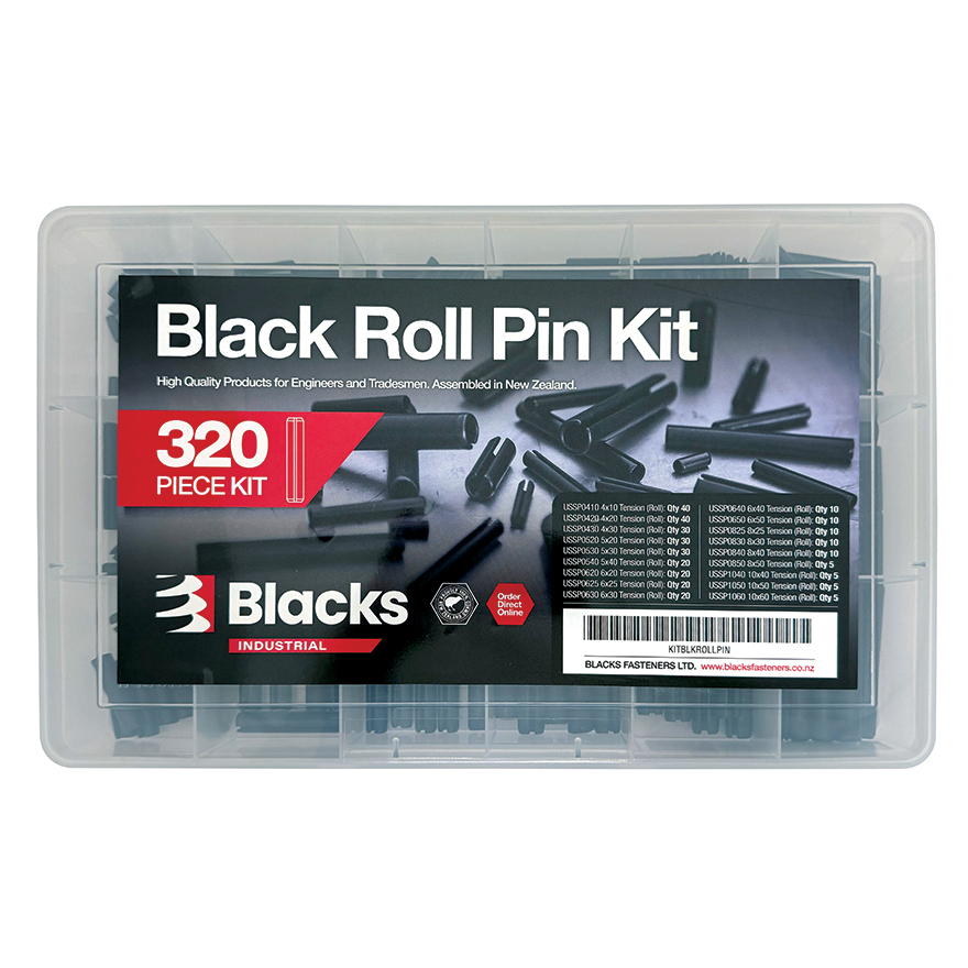Blacks Roll Pin Black (320 Piece)