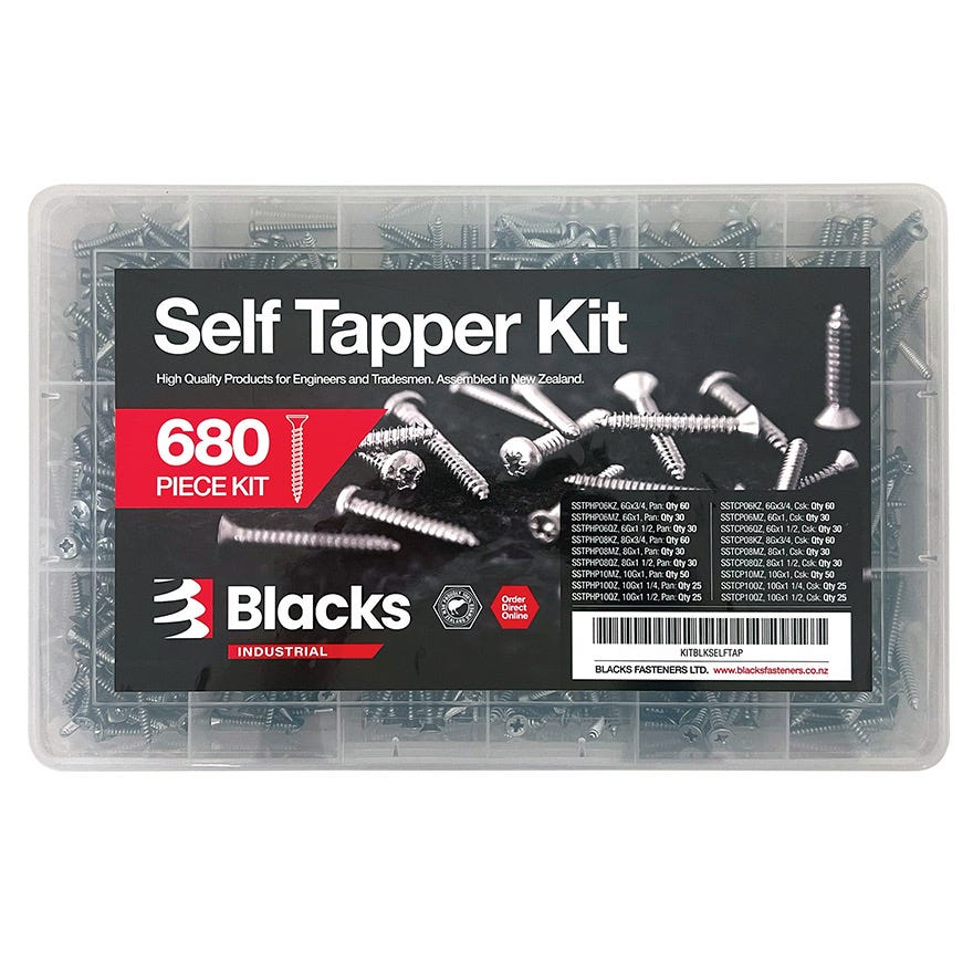 Blacks Self Tapper Kit (680 Piece) ZP