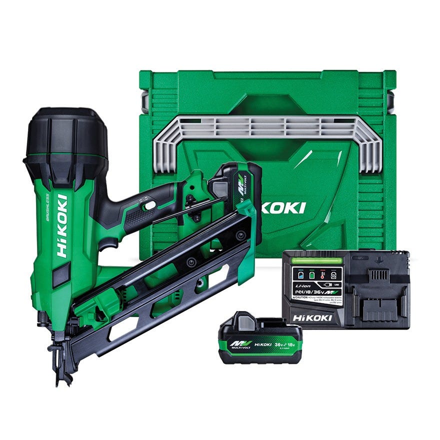 18v Gasless 90mm Framing Nailer + 18v Brushless 125mm Circular Saw