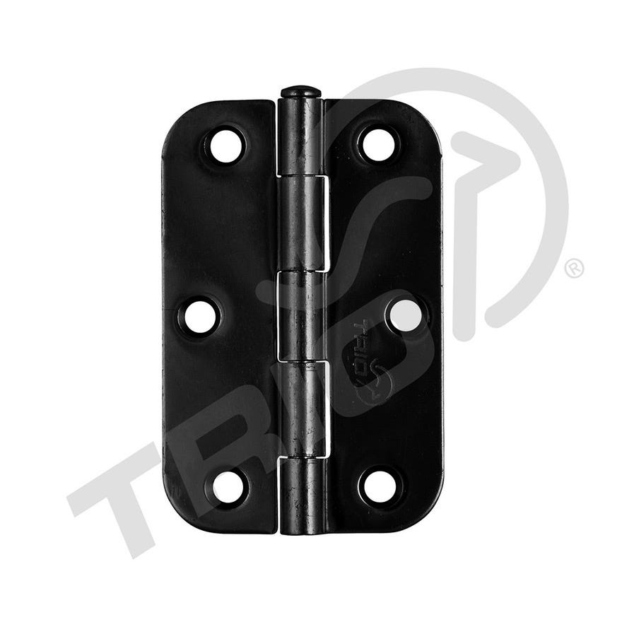 89x58x1.6 Butt Hinge Radius Loose Black