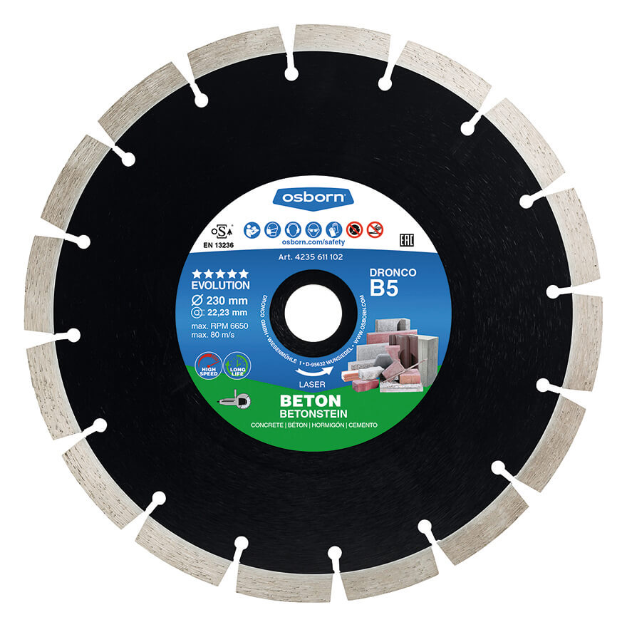(4155611) Evolution B5 speed 150x2.2x22.23 mm Osborn