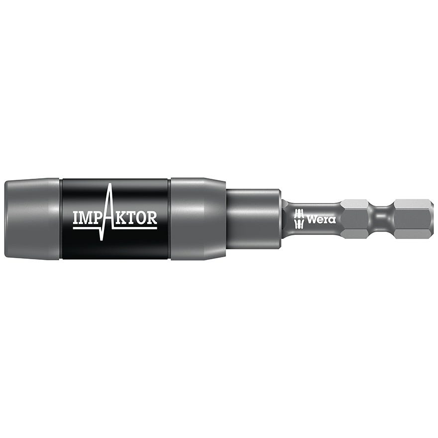 1/4 x 75 Magnetic WERA Impaktor Bit Holder with Retaining Ring (897/4)