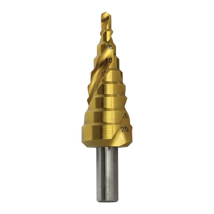 4-20mm Alpha Step Drill-Spiral Flute (9STSM4-20TM)