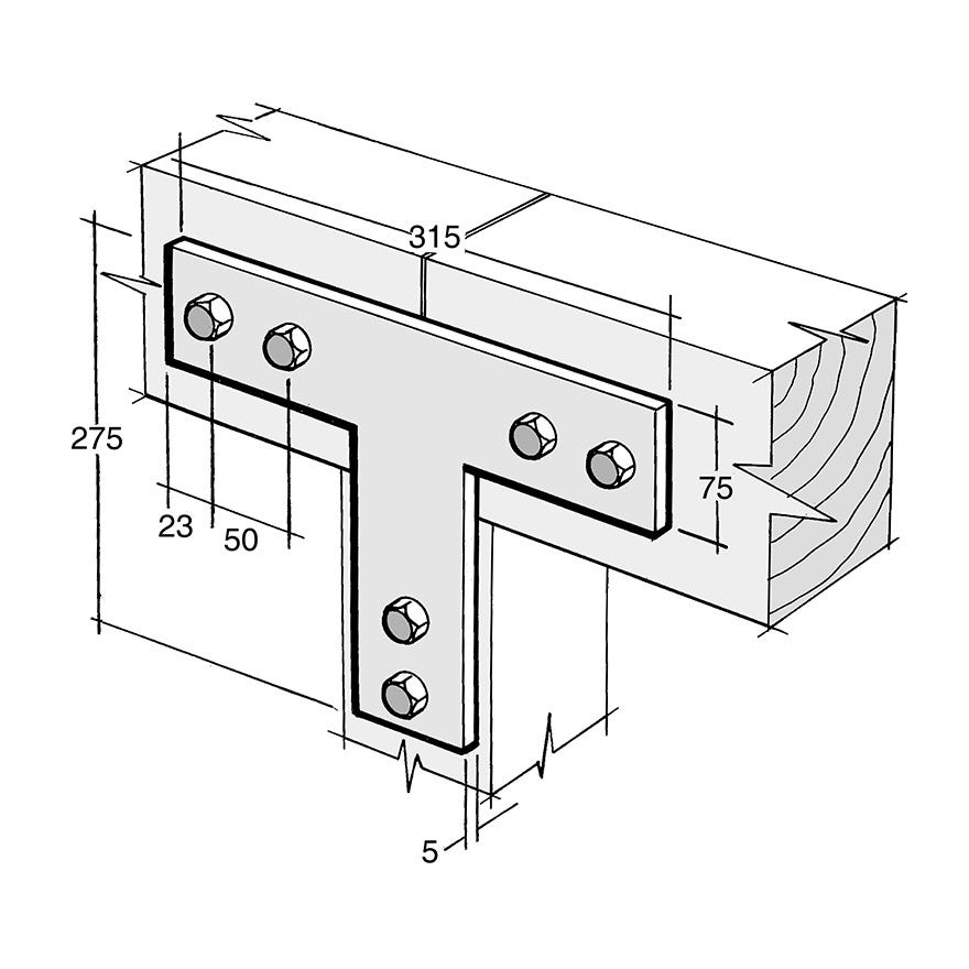 Strap Bracket Galv (Bowmac B38)