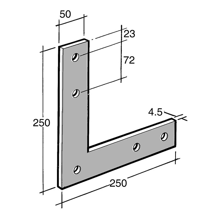 Strap Bracket Galv (Bowmac B45)