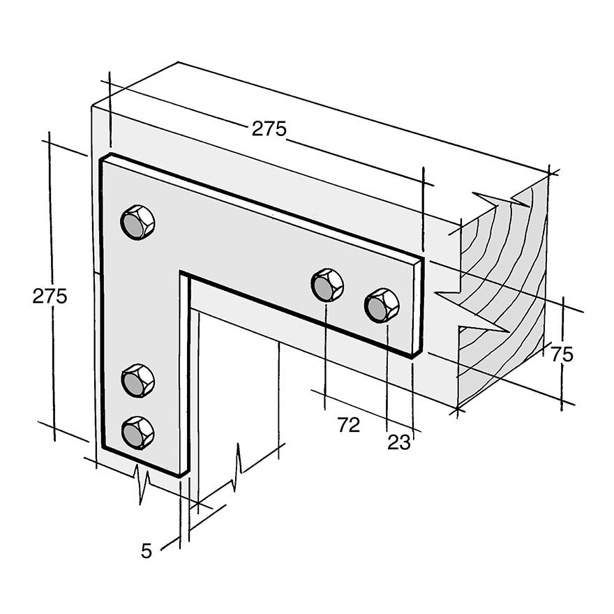 Strap Bracket Galv (Bowmac B48)