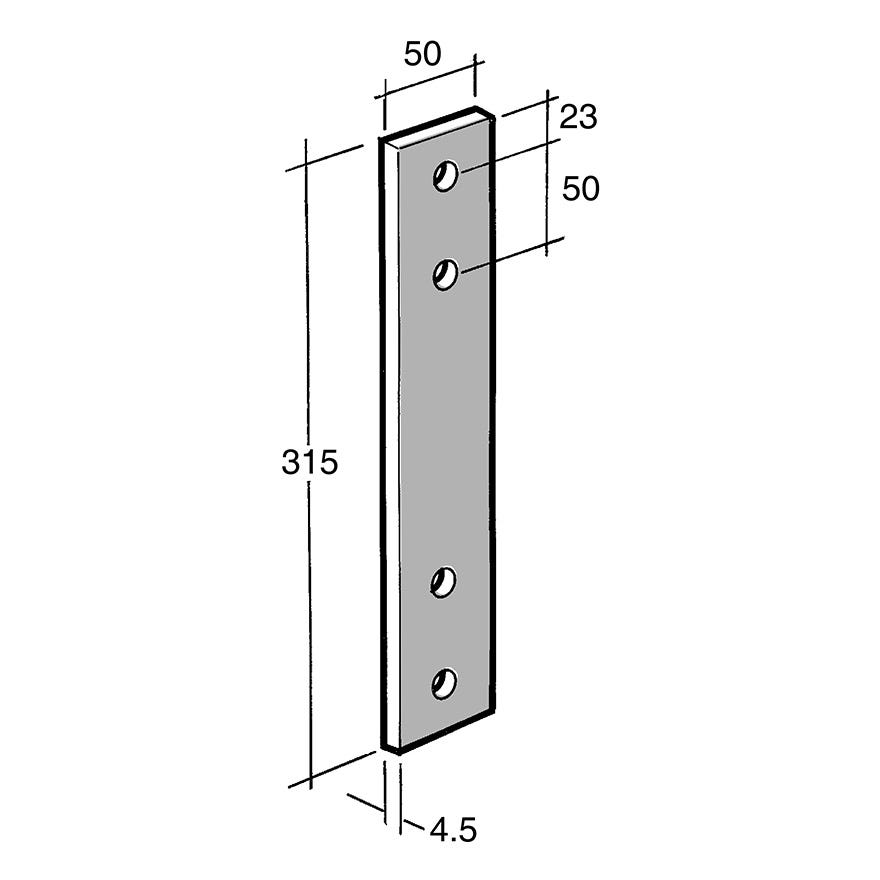 Strap Bracket Galv (Bowmac B85)
