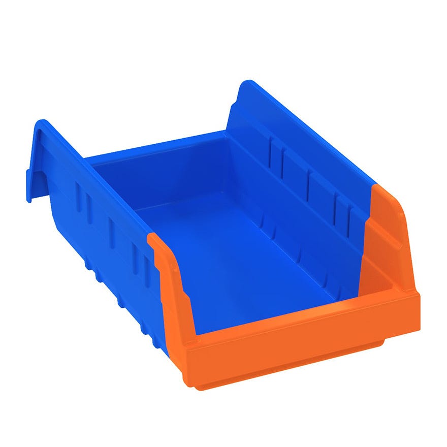 Indicator Bin Blue & Orange (295mm L x 172mm W x 102mm H) Med