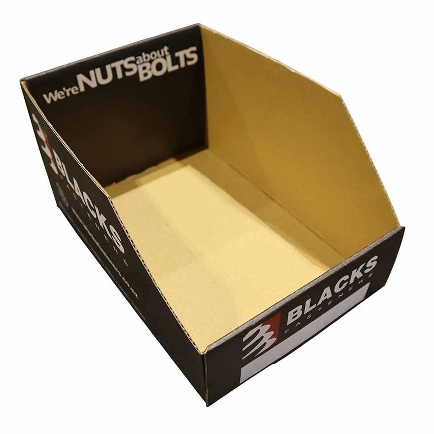 Blacks Cardboard Bin Small (105W X 160L x 80H)