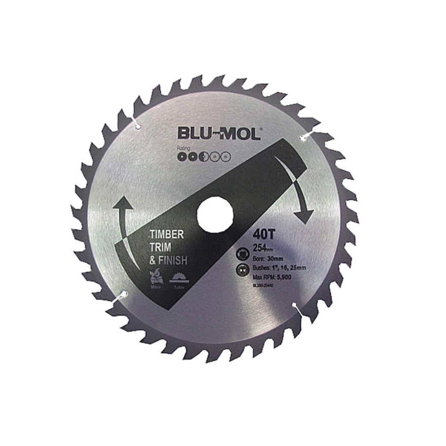 10' (254mm)x30- 40T BLU-MOL XTREME CIRCULAR SAW BLADE