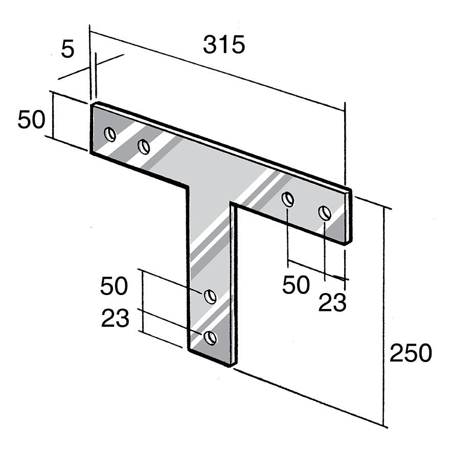 Strap Bracket 304 Stainless (Bowmac BS35)