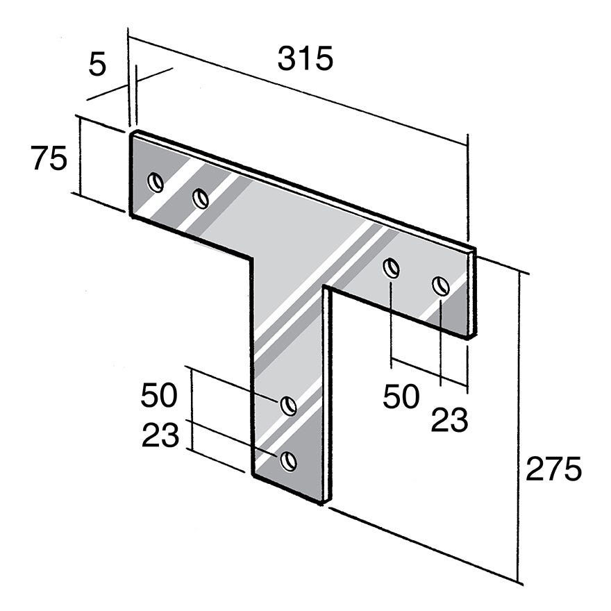 Strap Bracket 304 Stainless (Bowmac BS38)