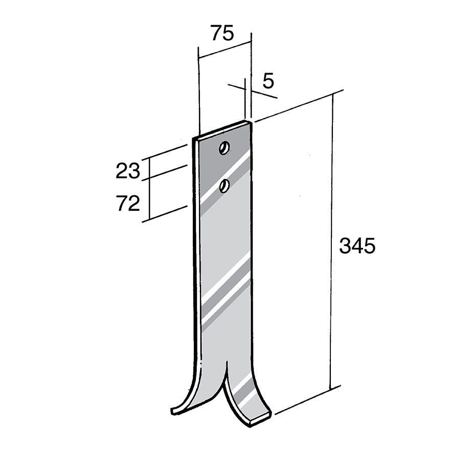 Strap Bracket 304 Stainless (Bowmac BS78)