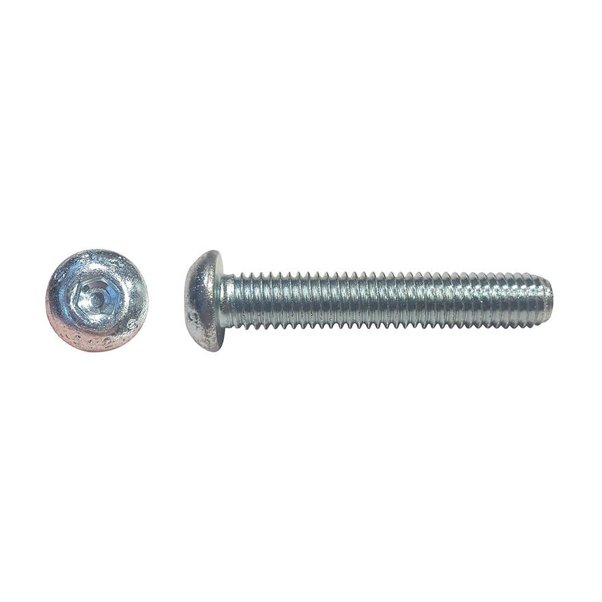 4x8 Button Head Socket Screw 10.9 ZP