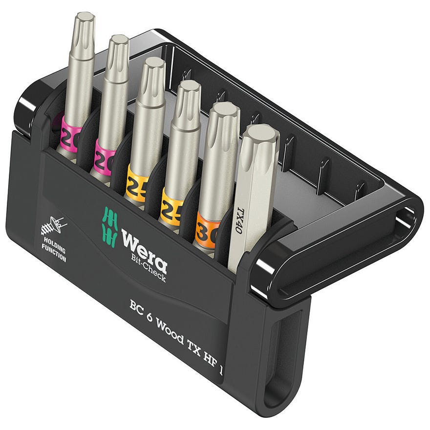 Wera 6 pcs Torx Drive Kit Bit-Check