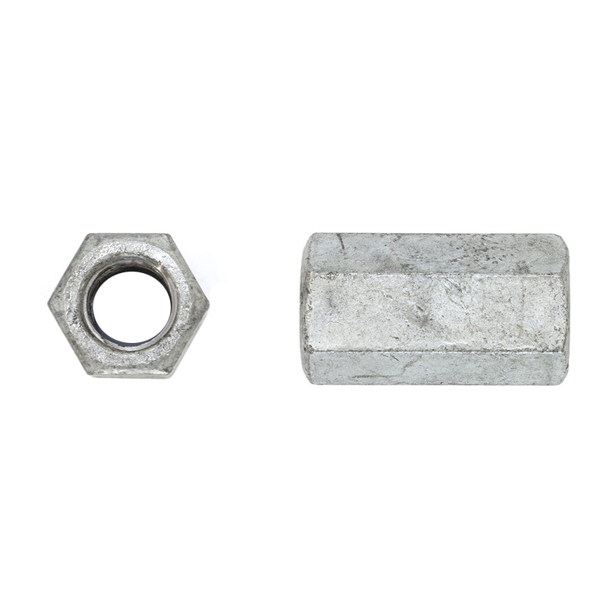 M16x46 Hex Coupling Nut Galv Class 4 Din 6334