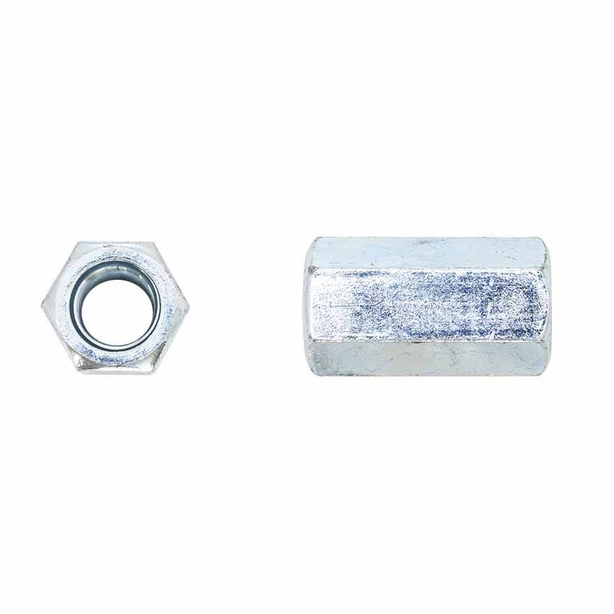 M10 x 50mm Hex Coupling Nut Class 4 ZP