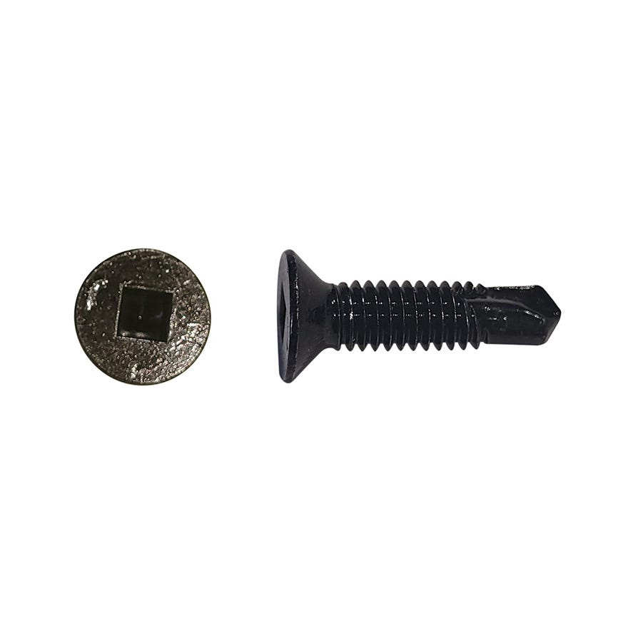 8Gx5/8 Csk #2 Square Self Drilling 410 Stainless Black