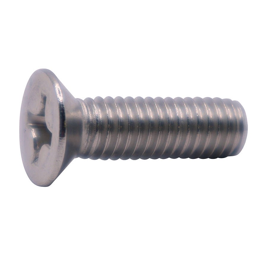 6x20 Csk Philips Head Machine Screw 316 Stainless