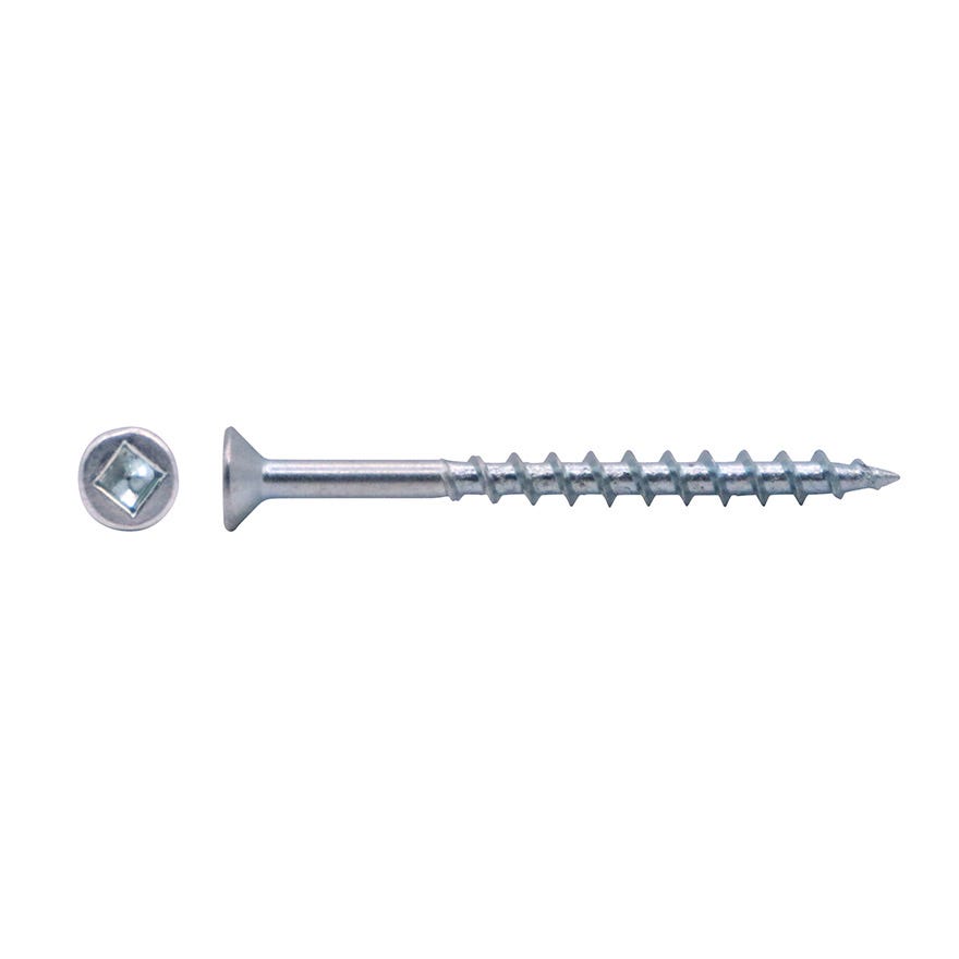 6Gx5/8 Csk #1 Square Hingefast Woodscrew ZP